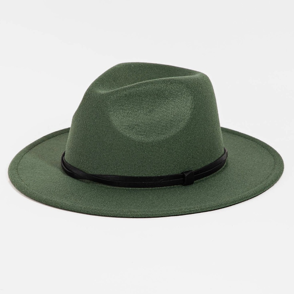 Olive green hat